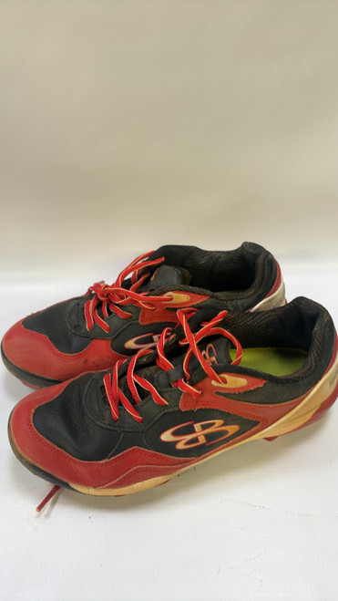 Vist Large View of Product Image Which is Used BoomBah RED/BLK 8.5 BB/SB Cleats Red Senior 8.5