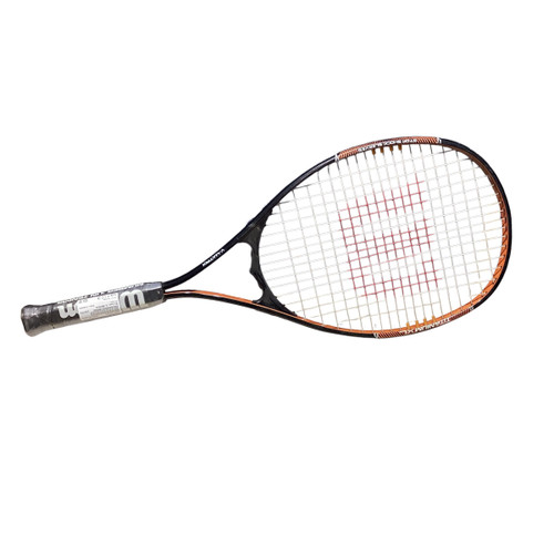 Vist Large View of Product Image Which is Used Wilson V-MATRIX Adult Tennis Racquet Orange 4 1/2"