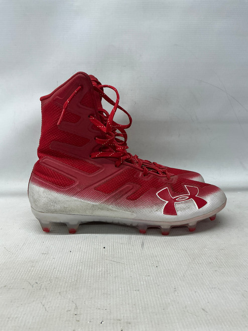 Vist Large View of Product Image Which is Used Under Armour HIGHLIGHT Adult FB Cleats Red Senior 10