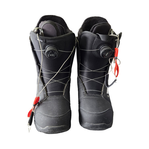Vist Large View of Product Image Which is Used Burton MOTO BOA SZ 13 Mens Snowboard Boots Black Senior 13