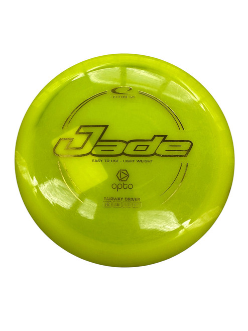 Vist Large View of Product Image Which is Used Latitude 64 JADE OPTO Disc Golf Driver Yellow
