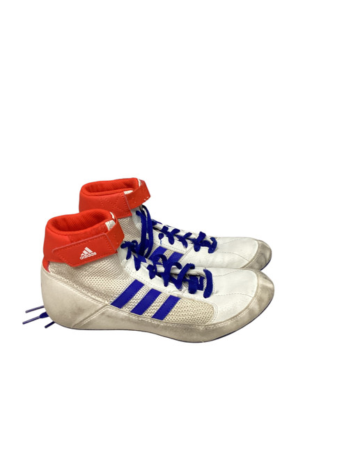 Vist Large View of Product Image Which is Used Adidas Wrestling Shoes White Senior 6