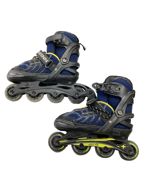 Vist Large View of Product Image Which is Used Schwinn ADJUSTABLE 5-8 Senior Rec Fitness Skates Navy Blue Adjustable