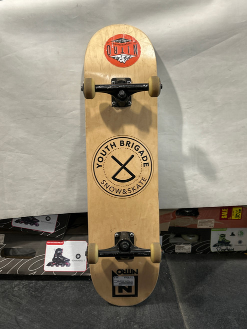 Vist Large View of Product Image Which is Used YTH BRIGADE SKATEBOARD Complete Skateboard Black Regular