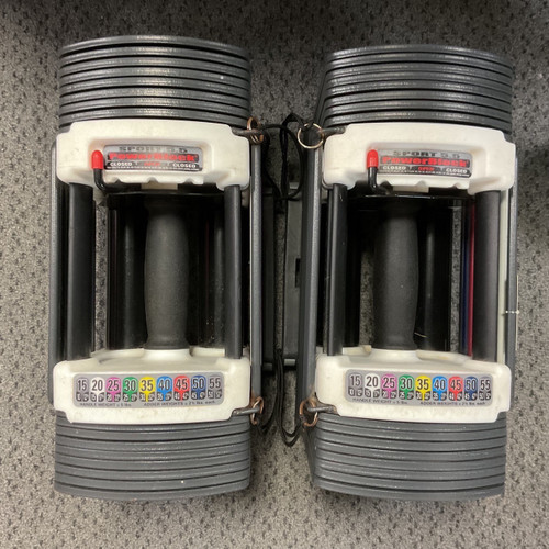 Vist Large View of Product Image Which is Used PowerBlock SPORT 5.5 Adj Dumbbells 5-55 LB