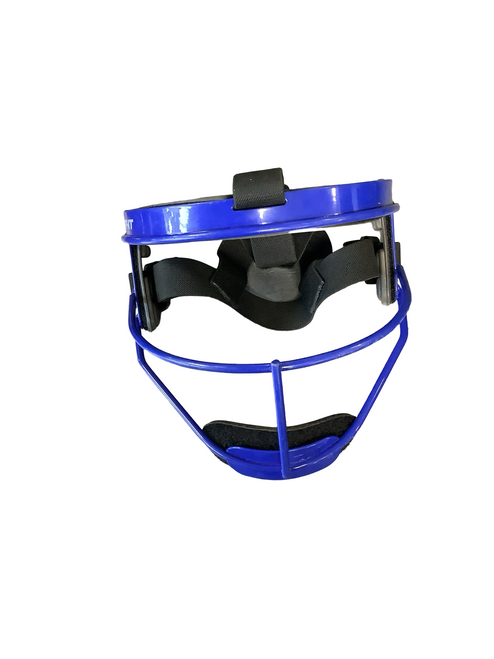 Vist Large View of Product Image Which is Used RIP-IT FIELDERS MASK ROYAL ADT BB/SB Fielders Mask Royal Blue One Size