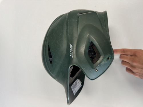 Vist Large View of Product Image Which is Used All Star HELMET Batting Helmet No Mask Green One Size