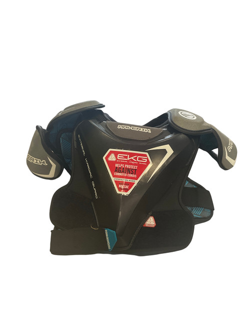 Vist Large View of Product Image Which is  Maverik, CHARGER, Lacrosse, Shoulder, Pads, Black, SM