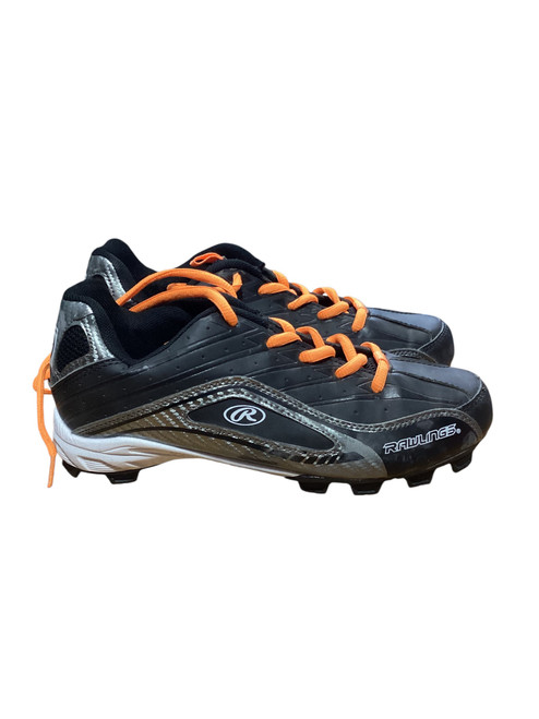 Vist Large View of Product Image Which is Used Rawlings BB/SB Cleats Black Senior 5.5