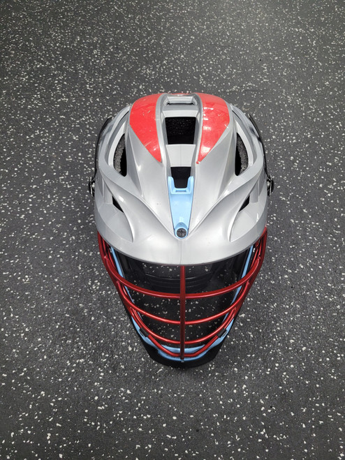 Vist Large View of Product Image Which is Used Cascade S Lacrosse Helmet Grey One Size