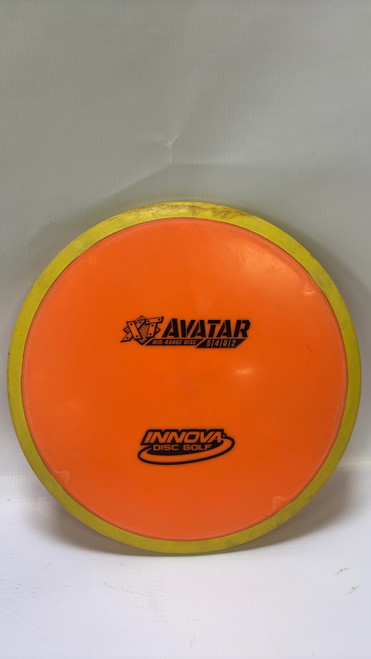 Vist Large View of Product Image Which is Used Innova AVATAR Disc Golf Mid Range Orange
