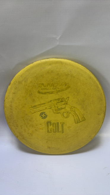 Vist Large View of Product Image Which is Used Innova COLT Disc Golf Putter Yellow