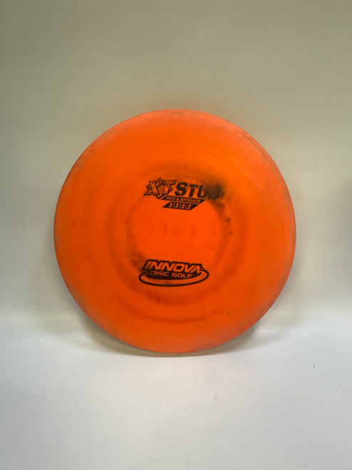 Vist Large View of Product Image Which is Used Innova XT STUD Disc Golf Putter Orange