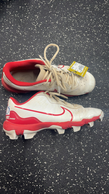 Vist Large View of Product Image Which is Used Nike DIAMOND BB/SB Cleats White Youth 06.0