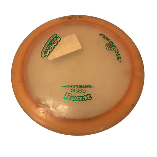 Vist Large View of Product Image Which is Used Innova BEAST DRIVER Disc Golf Driver Orange