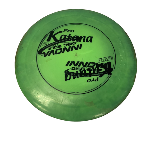 Vist Large View of Product Image Which is Used Innova PRO KATANA Disc Golf Driver Green