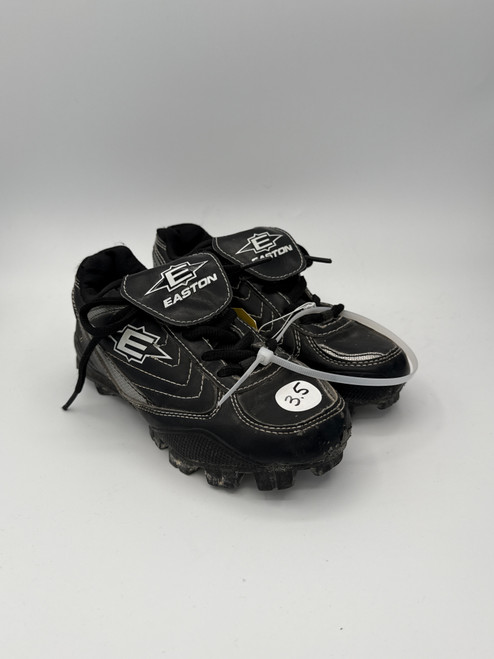 Vist Large View of Product Image Which is Used Easton BB/SB Cleats Black Junior 03.5