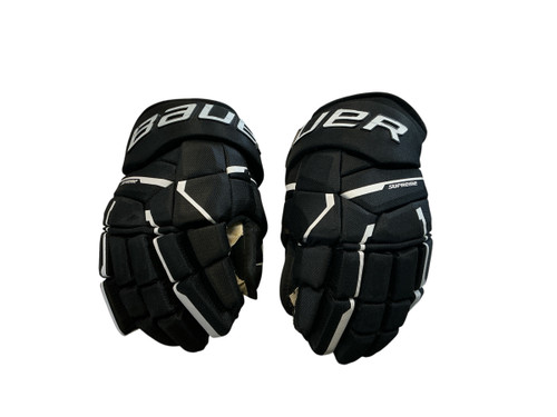 Vist Large View of Product Image Which is Used Bauer SUPREME M5 PRO Senior Gloves Black 14"