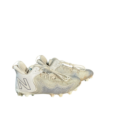 Vist Large View of Product Image Which is Used New Balance LAX Cleats Mens White Senior 11.5
