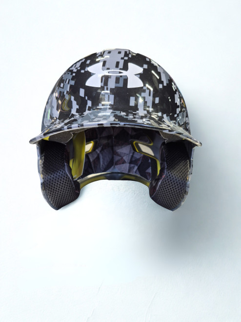 Vist Large View of Product Image Which is Used Under Armour BB HELMET Batting Helmet No Mask Grey One Size