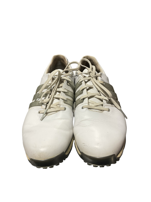 Vist Large View of Product Image Which is Used Adidas Mens Golf Shoes White Senior 10.5