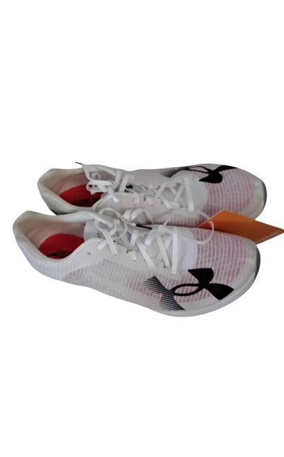 Vist Large View of Product Image Which is Used Under Armour Track & Field Cleats Adult White Senior 11