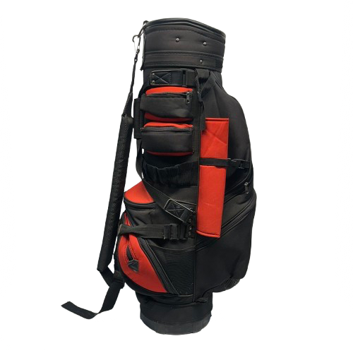 Vist Large View of Product Image Which is Used Mens Cart Bag Black And Red