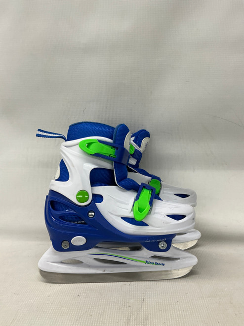 Vist Large View of Product Image Which is Used XINO SPORTS ADJ SKATES 10-13 Boys Softboot Skate Navy Blue Adjustable