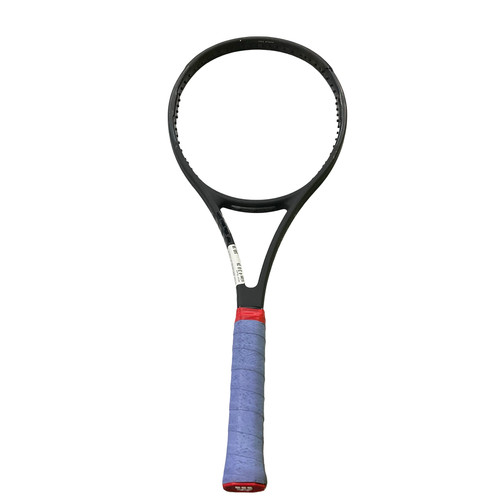 Vist Large View of Product Image Which is Used Wilson PRO STAFF 97 V11.5 UNSTRUNG Adult Tennis Racquet Black 4 3/8"