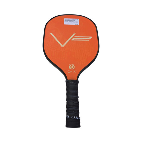 Vist Large View of Product Image Which is Used Onix V2 WOOD PADDLE Pickleball Racquet Orange