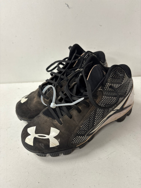 Vist Large View of Product Image Which is Used Under Armour HIGH BB/SB Cleats Black Junior 02.5