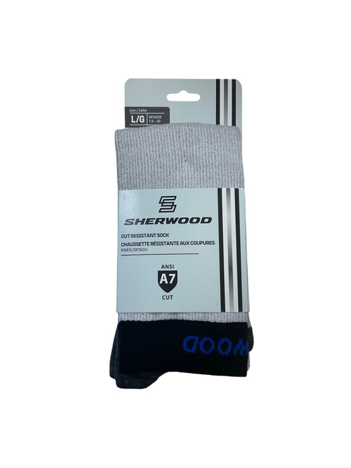 Vist Large View of Product Image Which is New Sher-wood Hockey Sock Black LG