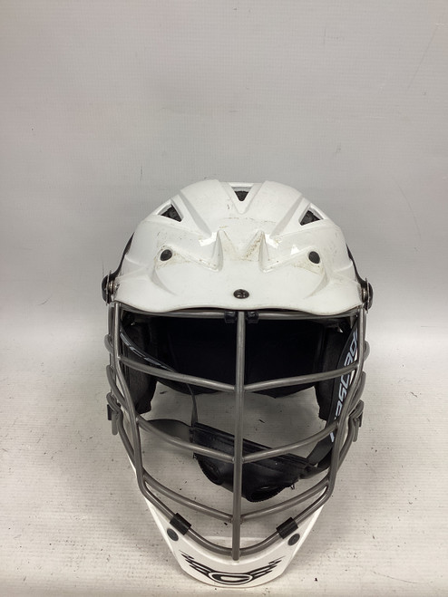 Vist Large View of Product Image Which is Used Cascade CPV-R Lacrosse Helmet White One Size