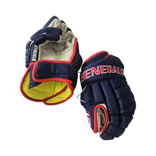 Vist Large View of Product Image Which is Used WINGMAN SPORTS GENERAL PRO GLOVES Senior Gloves Navy Blue 14"