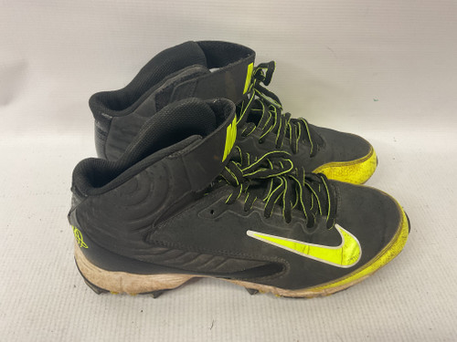 Vist Large View of Product Image Which is Used Nike HURRACHE BB/SB Cleats Black And Neon Green Youth 06.0
