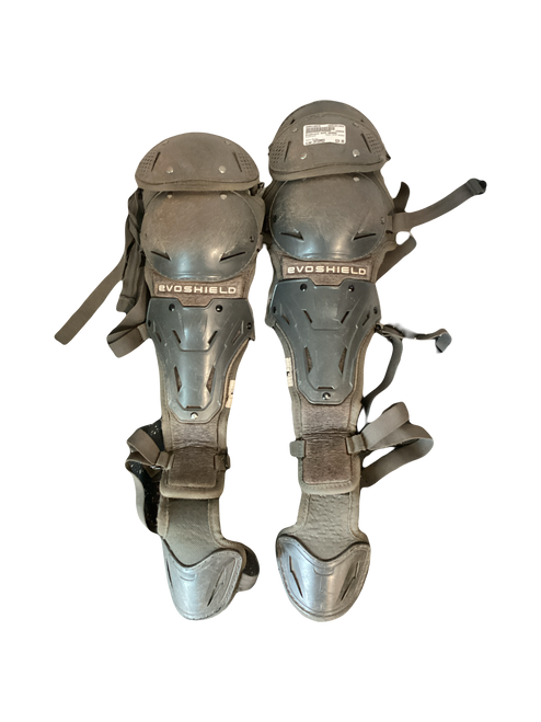 Vist Large View of Product Image Which is Used Evoshield SHIM GAURDS Catchers Leg Guards Black Intermed
