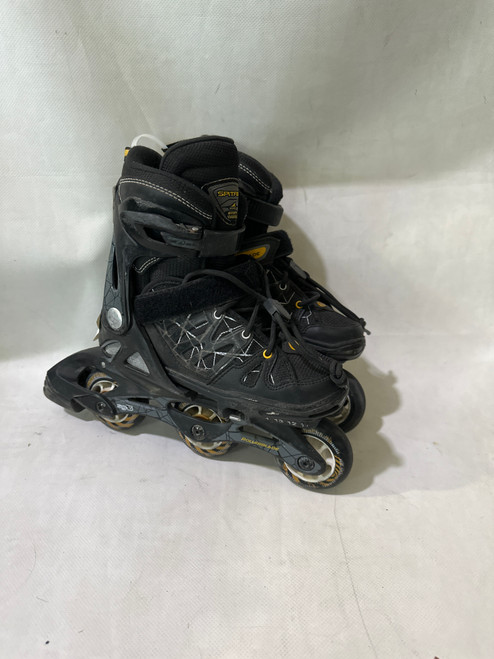 Vist Large View of Product Image Which is Used Rollerblade JR 11-1 ROLLER BLADE Child Roller Quad Skates Black Adjustable