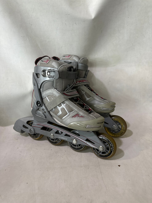 Vist Large View of Product Image Which is Used Firefly SR 6.5 Senior Roller Quad Skates White Senior 6.5
