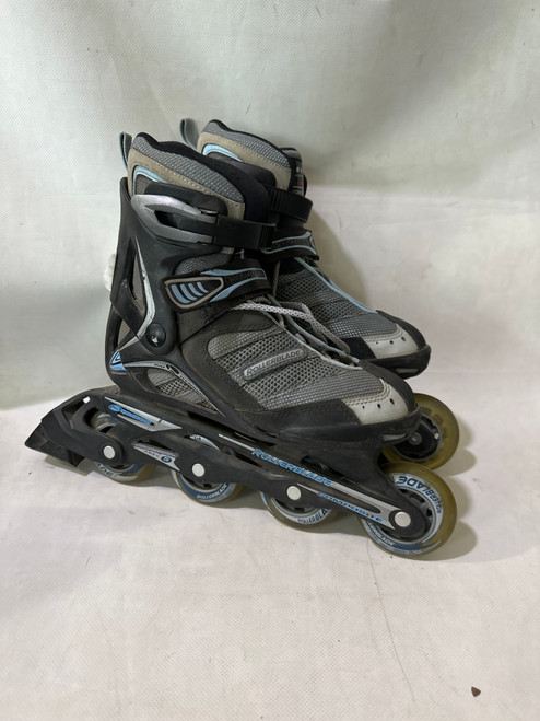 Vist Large View of Product Image Which is Used Rollerblade SR 8 Senior Roller Quad Skates Black Senior 6