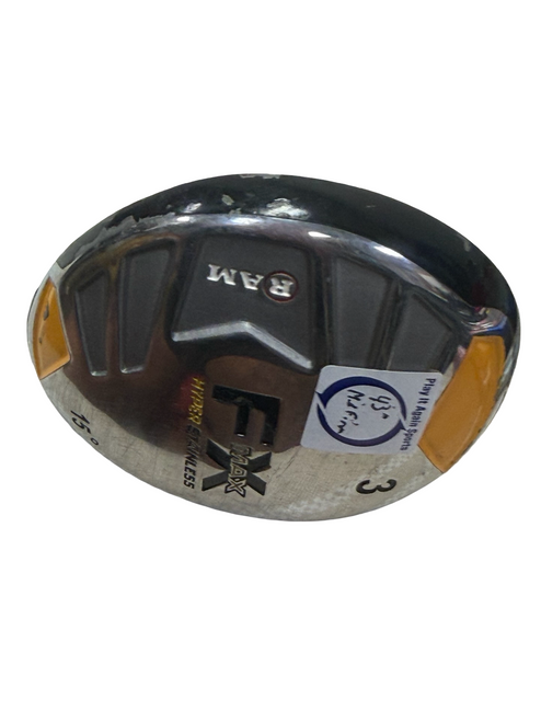 Vist Large View of Product Image Which is Used Ram FX MAX 15deg Mens Fairway Wood RH 3 Wood 43" w/ Mid-Firm Shaft