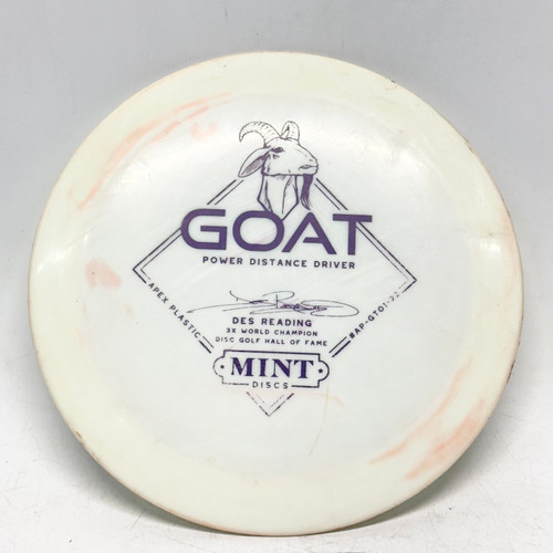 Vist Large View of Product Image Which is Used MINT APEX GOAT Disc Golf Driver White 176g