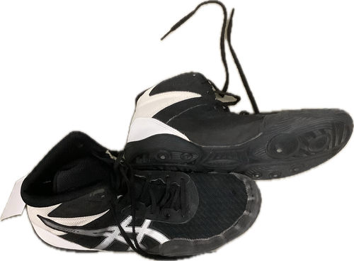 Vist Large View of Product Image Which is Used Asics Wrestling Shoes Black Senior 7.5