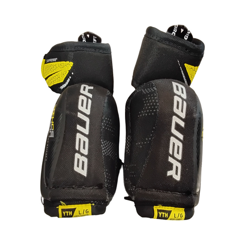 Vist Large View of Product Image Which is Used Bauer SUPREME Youth Elbow Pads LG