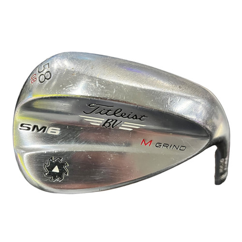 Vist Large View of Product Image Which is Used Titleist SM6 M GRIND Golf Wedge Mens RH 58 Degree