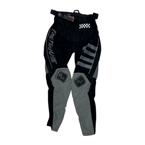 Vist Large View of Product Image Which is Used Fasthouse Youth Motocross Bottom White Medium