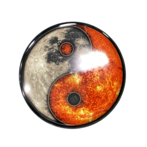 Vist Large View of Product Image Which is Used Dynamic Discs YING YANG JUDGE Disc Golf Putter White