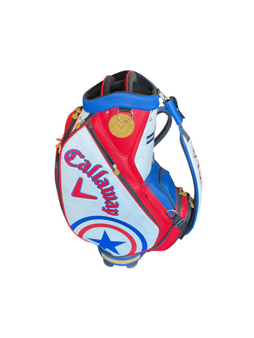 Vist Large View of Product Image Which is Used Callaway 2023 CALLAWAY LIMITED EDITION US OPEN ST Mens Cart Bag White/Royal/Red