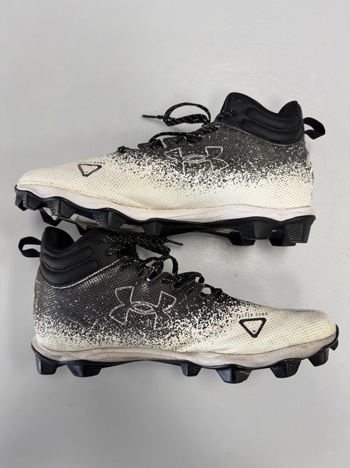Vist Large View of Product Image Which is Used Under Armour Adult FB Cleats Black Senior 11.5