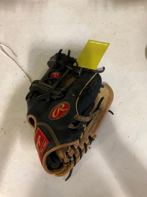 Vist Large View of Product Image Which is Used Rawlings HEART OF THE HIDE BB/SB Glove RH Throw Black 11 1/2"