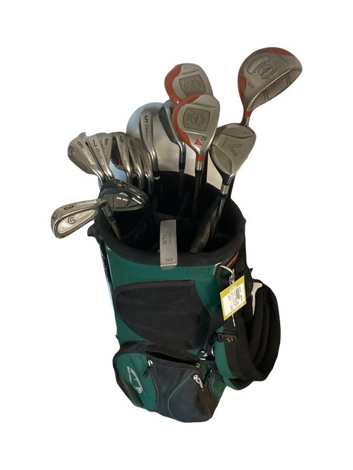 Vist Large View of Product Image Which is Used Cleveland CLEVELAND/TAYLORMADE Mens Package Set RH Black 15 Piece